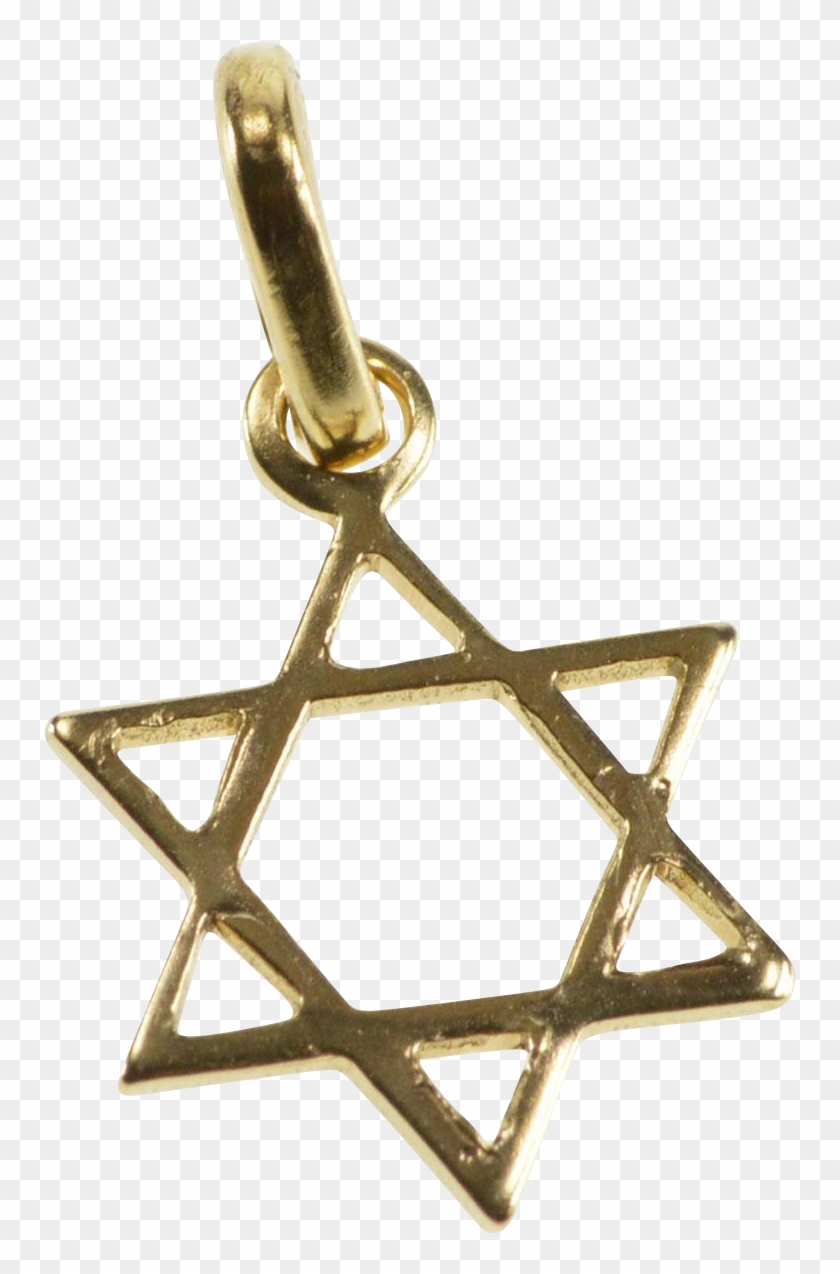 10k Star Of David Jewish Religious Symbol Charm/pendant - Locket Clipart