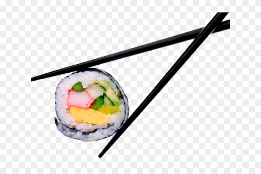 Sushi Rolls With Chopsticks Clipart