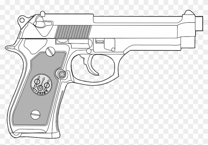 Pistol Png - Tattoo Designs Hand Guns Clipart #2991667