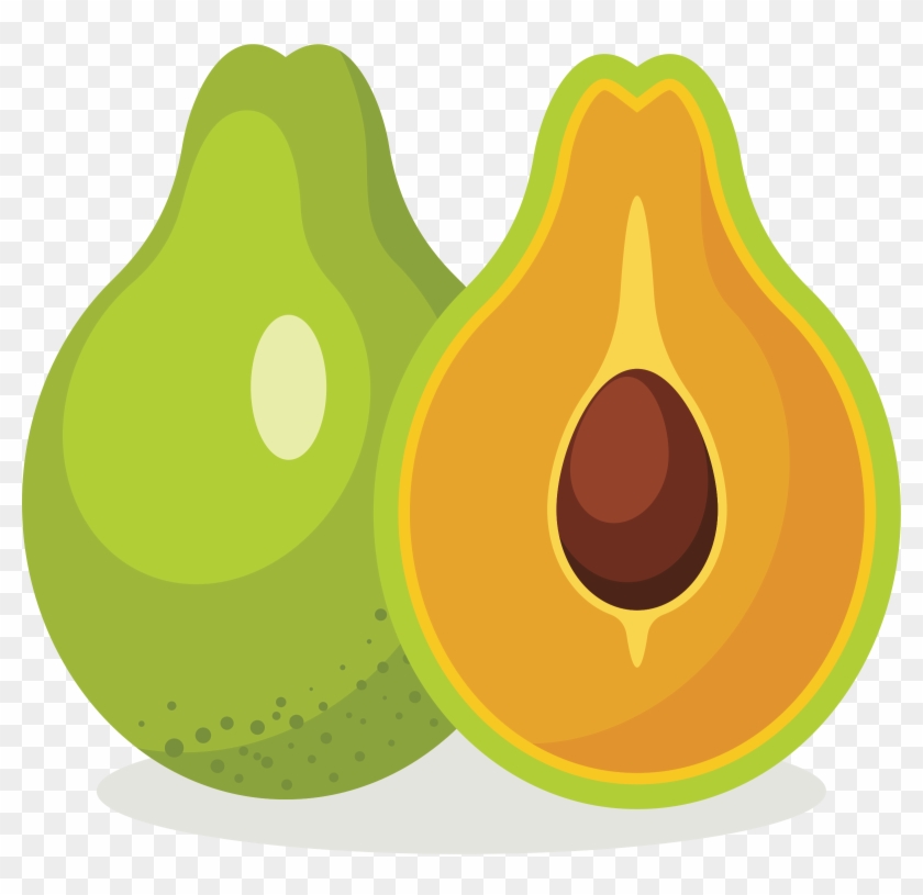 Avocado Clipart Full - Png Download