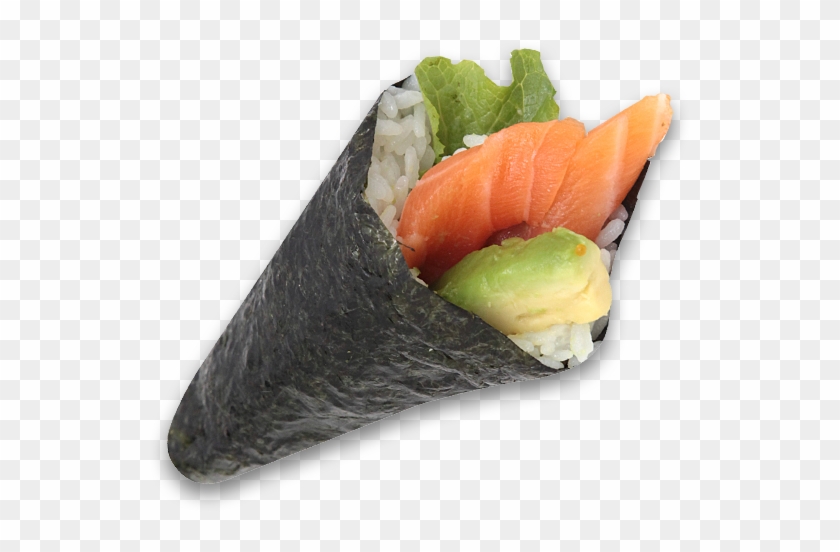 Salmon Avocado Hand - Salmon Avocado Hand Roll Clipart