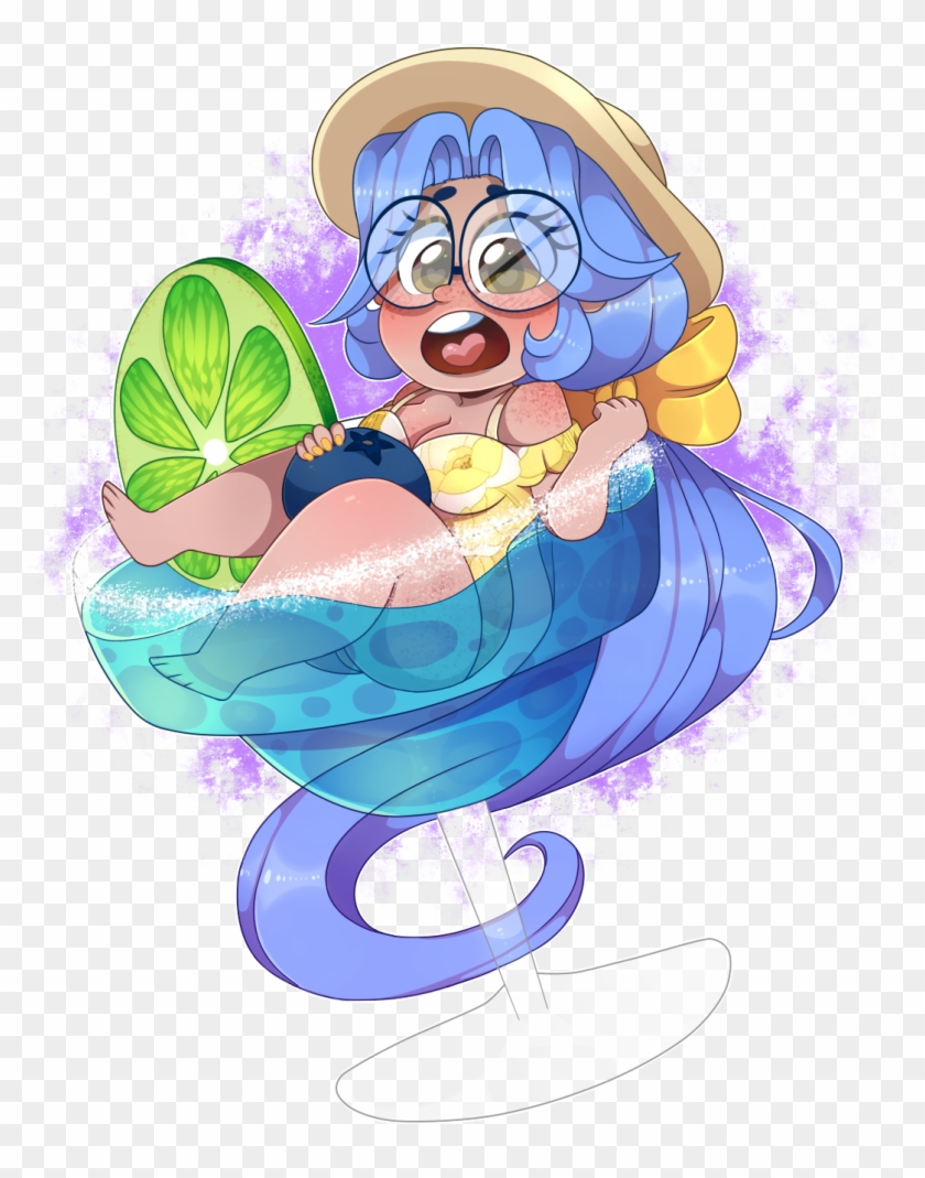 Blueberry Margarita 🍸 - Cartoon Clipart