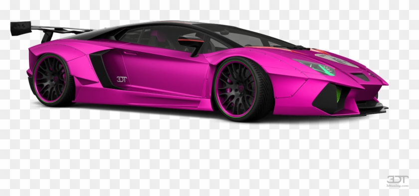 Lambo Transparent Pink - Lamborghini Aventador Clipart #2993419