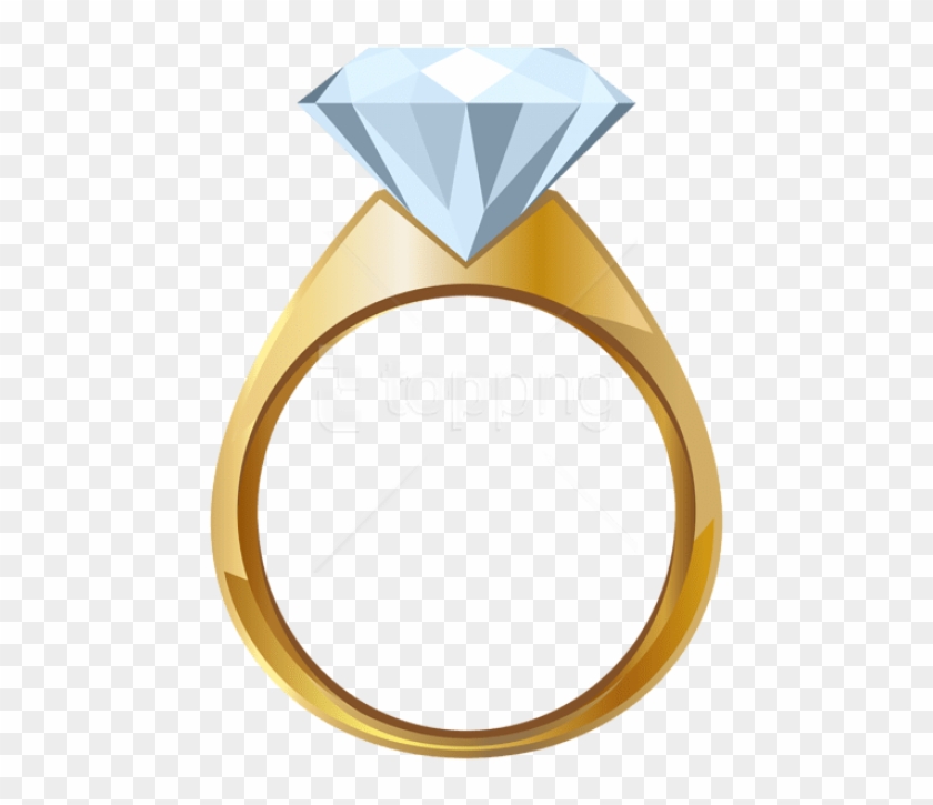 Free Png Download Gold Engagement Ring Clipart Png - Transparent Background Engagement Ring Clipart