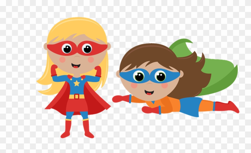 Superheroes - Superhero Girl And Boy Clipart