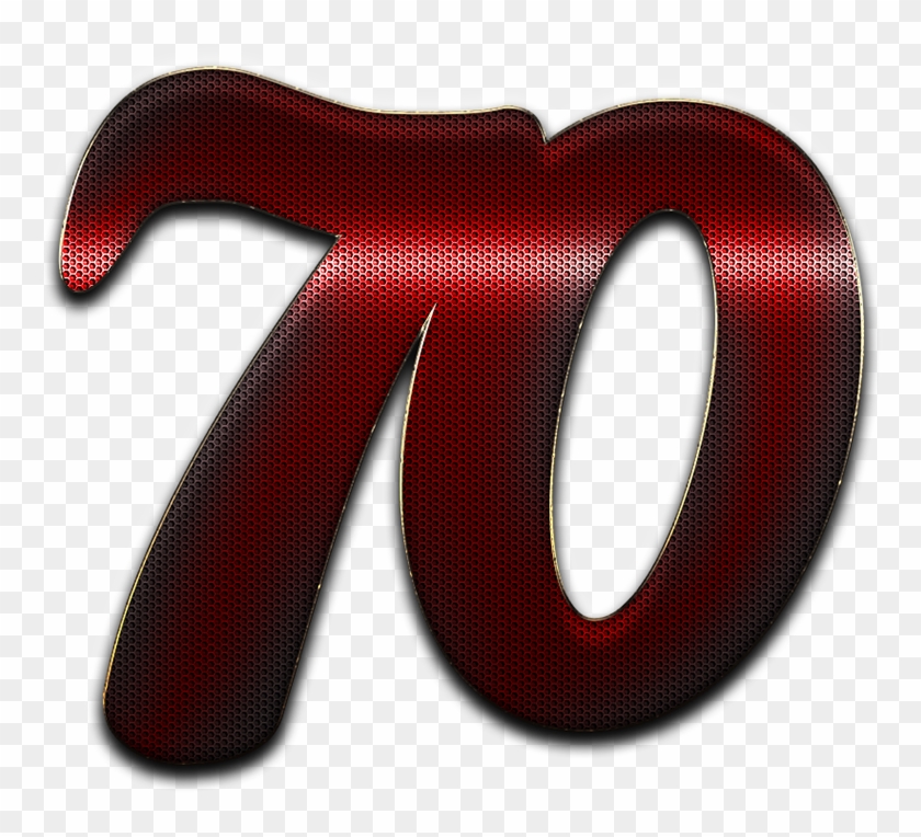 Red 70 Number Clipart