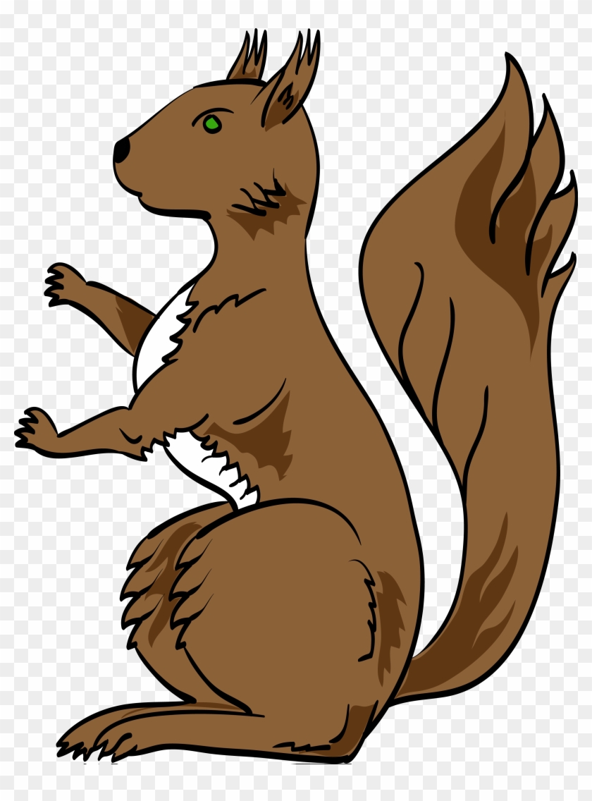 Myblazon Com Learn About Heraldry Symbols With - Coat Of Arms Squirrel Clipart