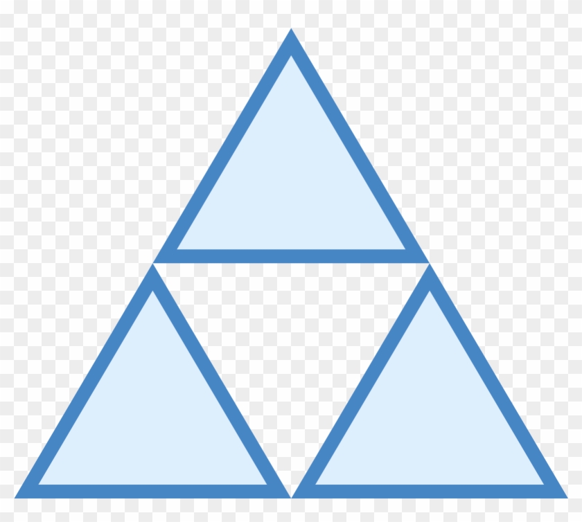 The Icon Is A Depiction Of The Triforce, A Game Element - Triangle Clipart #2994864