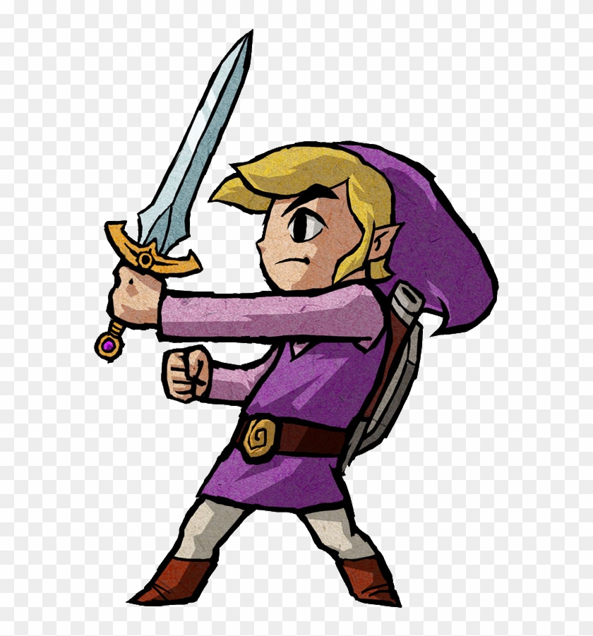 If It Happens - Purple Link Four Swords Clipart