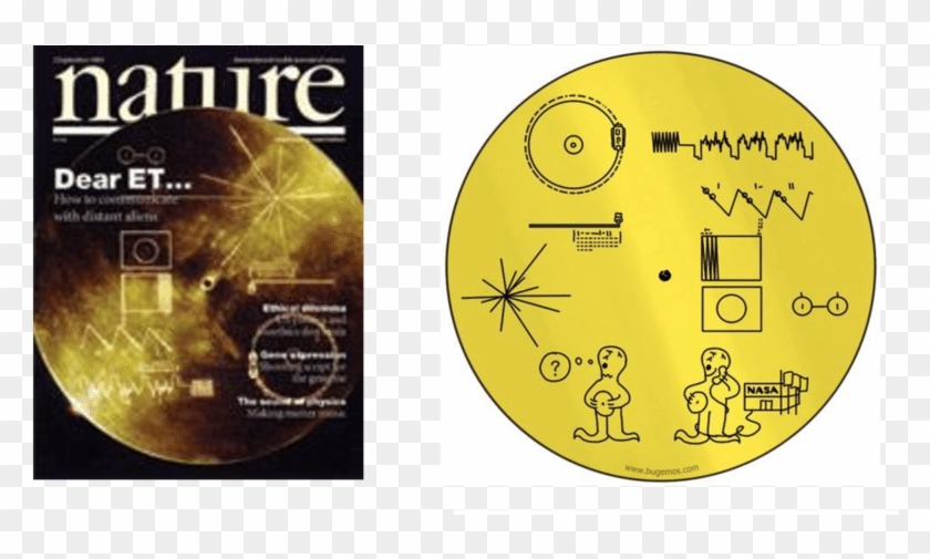 The Cover Image Of Nature Shows Nasa's Golden Record - Voyager Golden Record Clipart