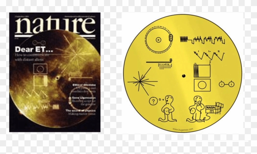 The Cover Image Of Nature Shows Nasa's Golden Record - Voyager Golden Record Clipart #2995394