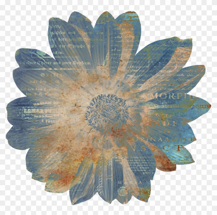 Flower Vintage Ephemera Overlay Png Image - Rustic Clipart Transparent Background