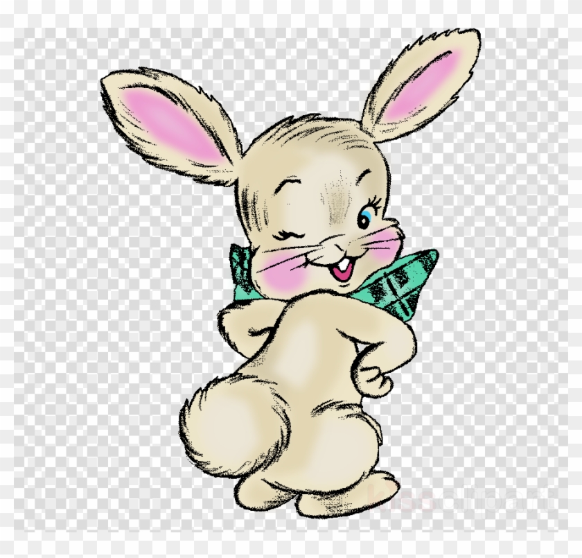 Rabbit Png Image Clipart - Vintage Easter Bunny Transparent Background