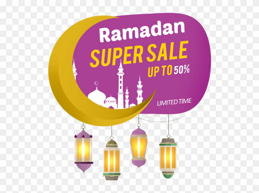 Super Sale Lable - Ramadan Kareem Png Clipart #2996012