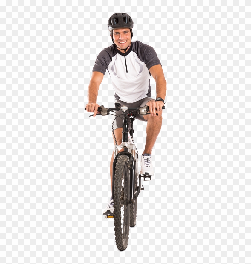 Person Riding Bike Png - Mini Usb Bike Light Clipart