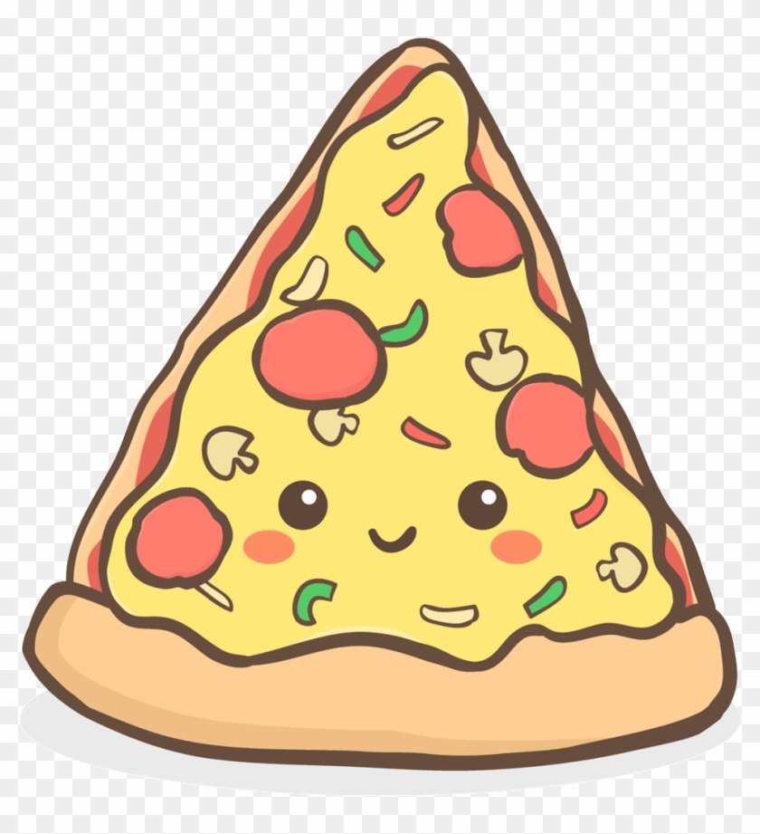 Pizza Clipart Kawaii - Cute Pizza Clip Art - Png Download