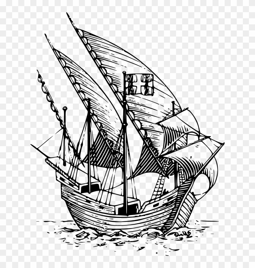 Caravel Clipart Explorer Ship - Age Of Discovery Icon - Png Download #2996938