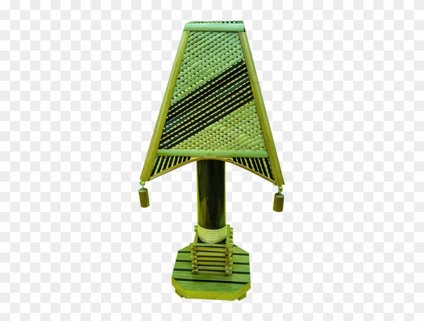 Exclusory Bamboo Table Lamp In Yellow And Brown - Trophy Clipart