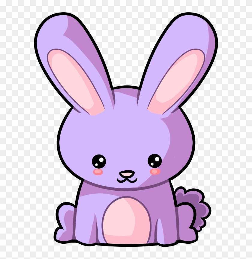 Purple Easter Bunny - Domestic Rabbit Clipart