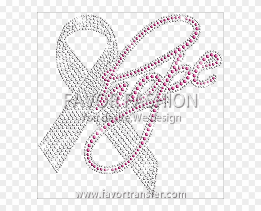 Hope Pink Ribbon Breast Cancer Awareness Rhinestone Clipart