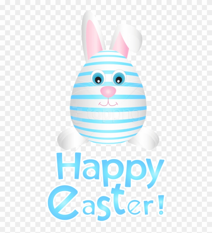 Free Png Download Easter Bunny Egg Blue Png Images - Cartoon Clipart #2997366