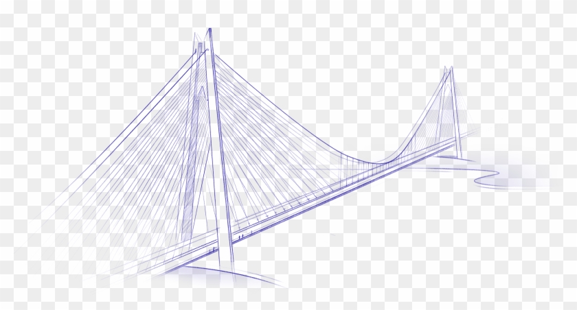 Self-anchored Suspension Bridge Clipart #2997534