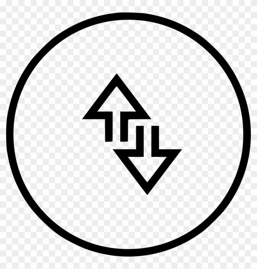 Data Network Internet Edge Up Down Arrow Comments - Black And White Up And Down Arrow Clipart