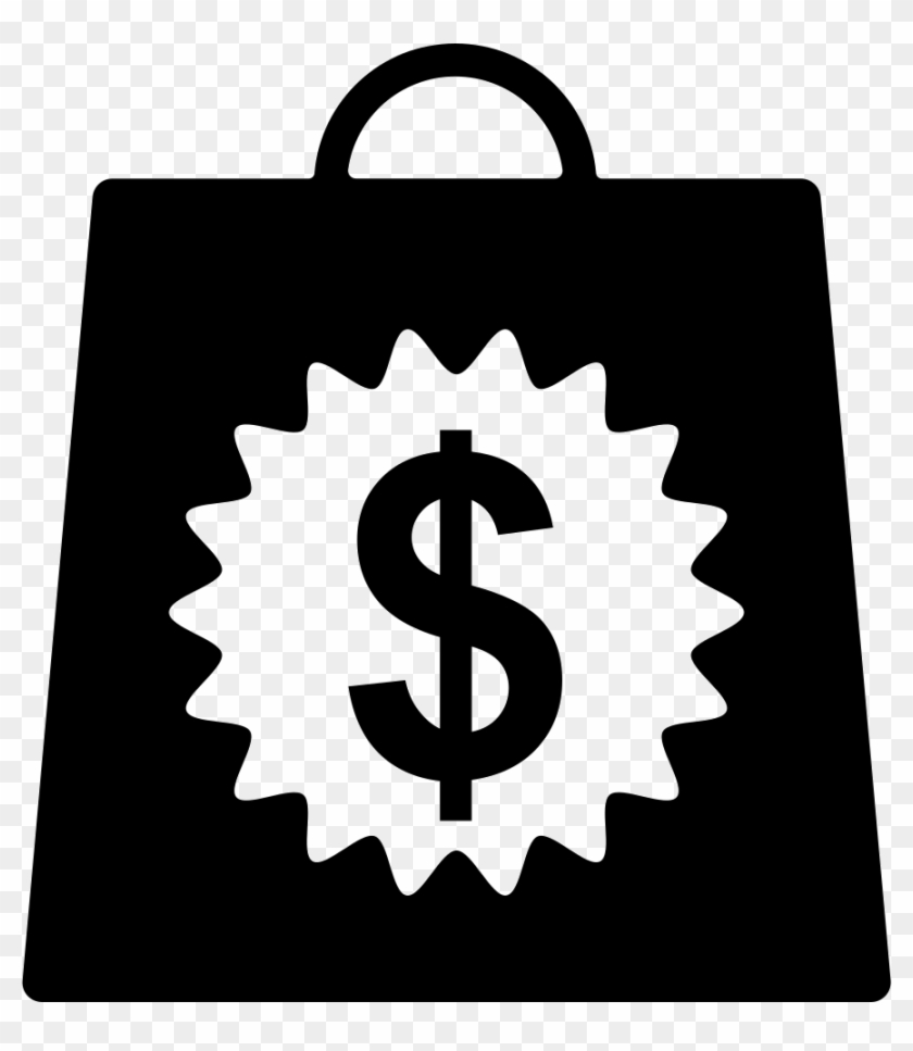 Shopping Bag With Dollars Money Sign Comments - Gardening Logo On A Business Card Clipart