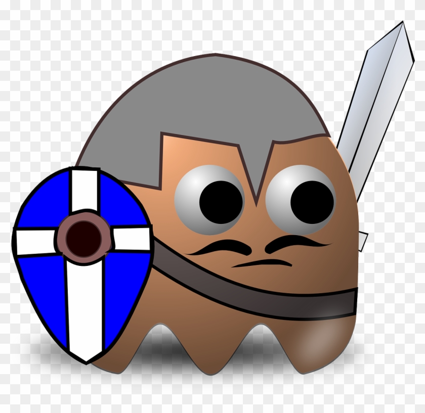 Knight Warrior Pacman Pac-man Png Image - Pac Man Knight Clipart #2998198