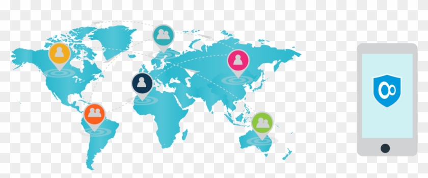 With Vpn You Get Improved Access To Web Resources Blocked - Mapa Na Sciane Drewniana Clipart