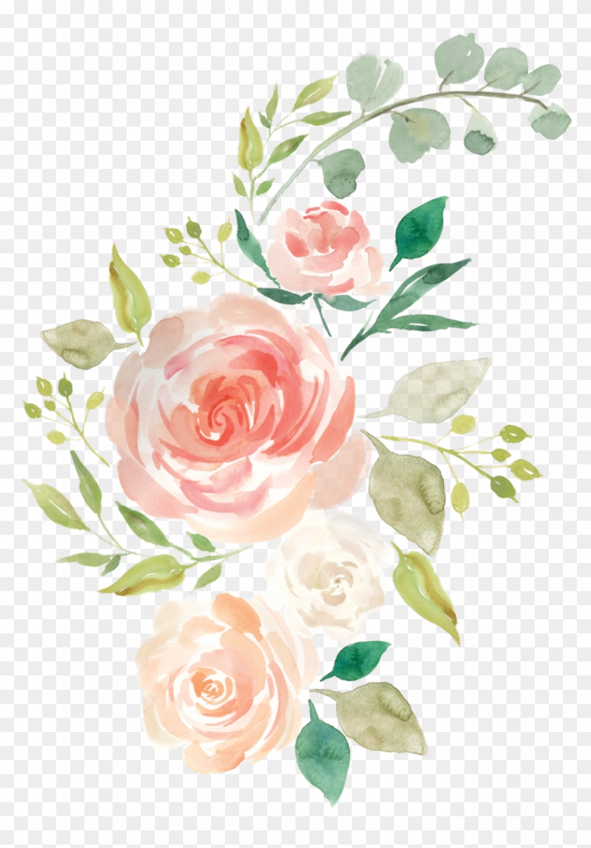 Flores Tumblr Clipart With A Transparent Background - Watercolor Painted Roses Png #2998345