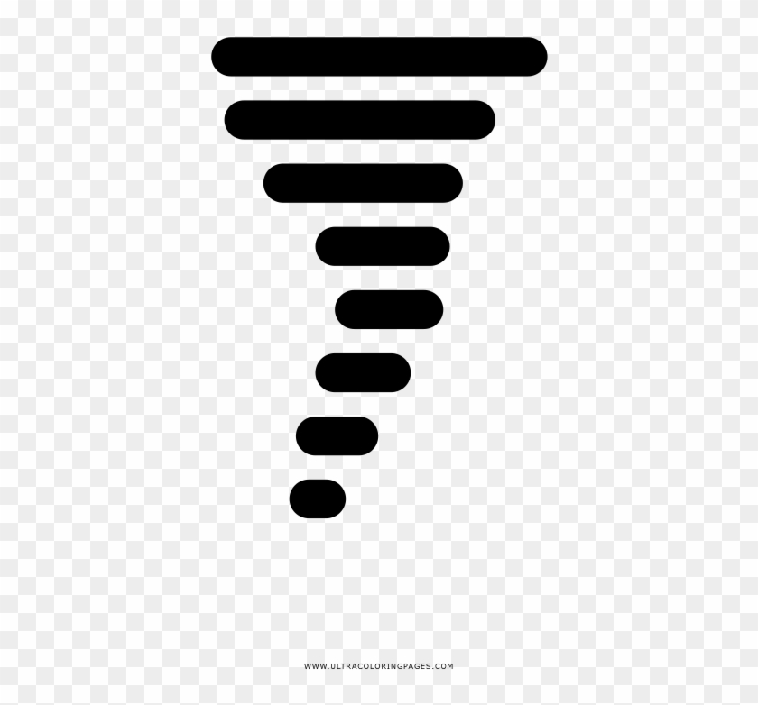 Tornado Coloring Page - Poster Clipart