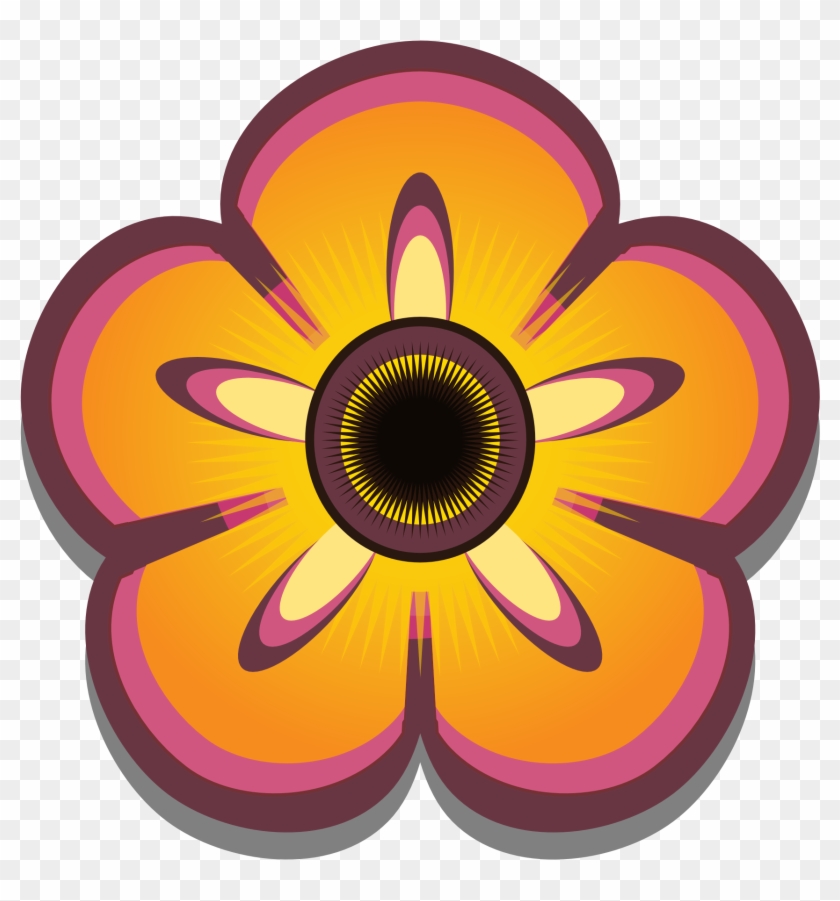 Colorful Animated Flower Clipart #2999046