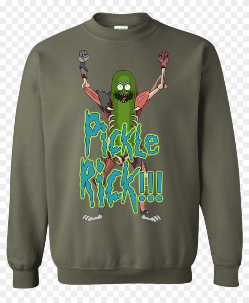 Image 33 Pickle Rick Rick And Morty Sweater - Merry Christmas Boston Celtics Clipart #2999469