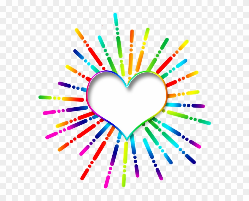 Icon, Star, Heart, Love, Affection, Colorful, Rays - Salma Hayek And Dyslexia Clipart