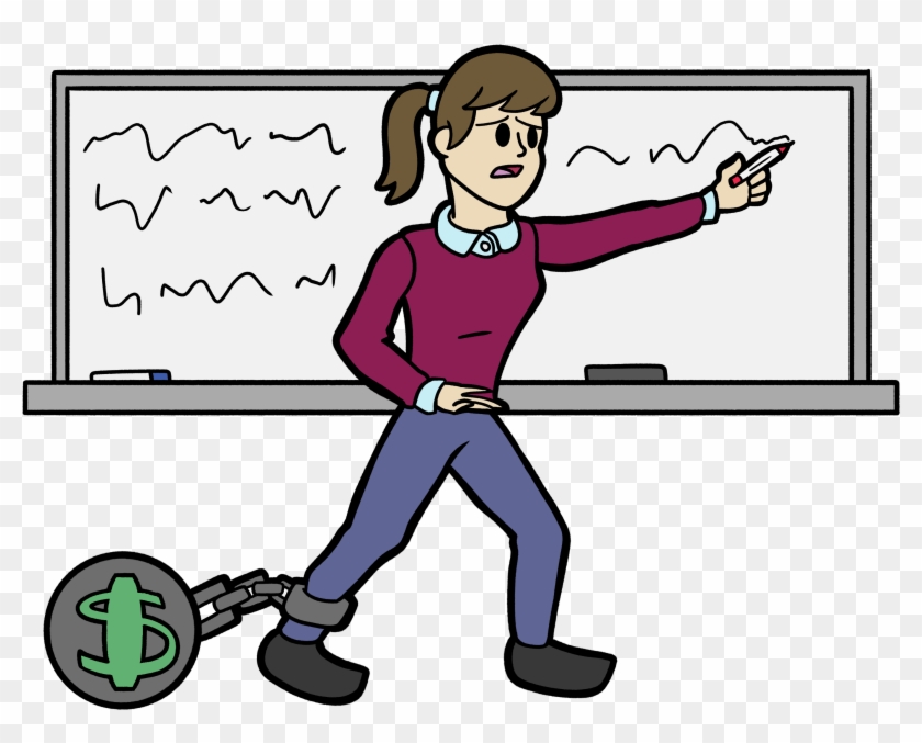 Trump Proposes Budget To Cut Loan Forgiveness For Teachers - Cartoon Clipart