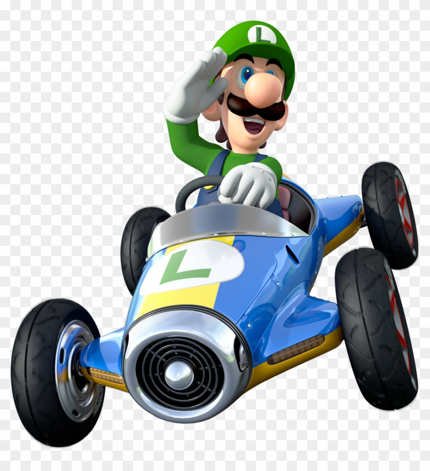 Luigi Kart Png - Mario Kart 8 Luigi Png Clipart #2999990