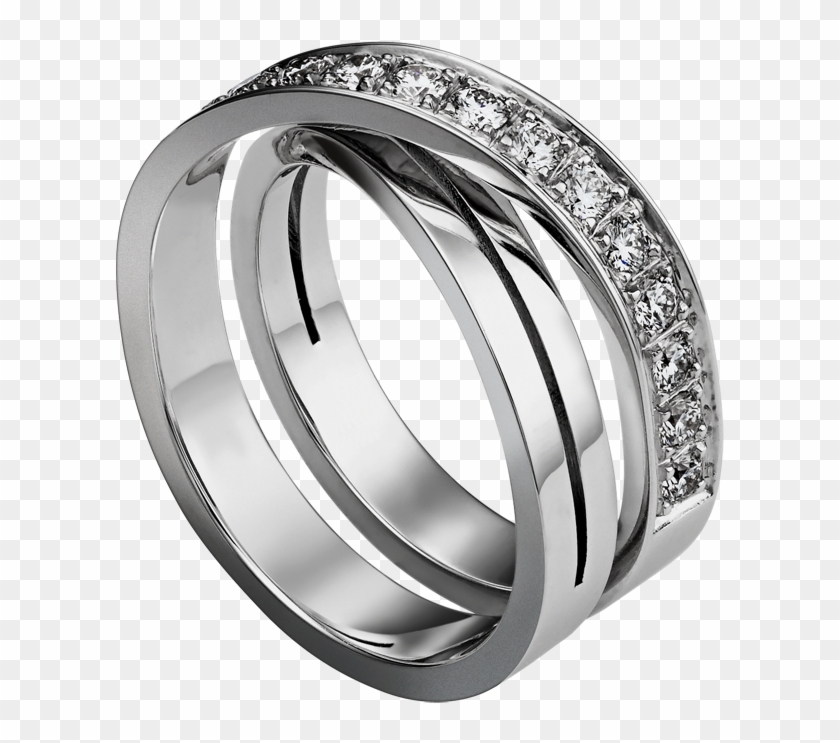 Silver Ring With Diamonds Png Clipart - Etincelle De Cartier 戒指 Transparent Png #30064