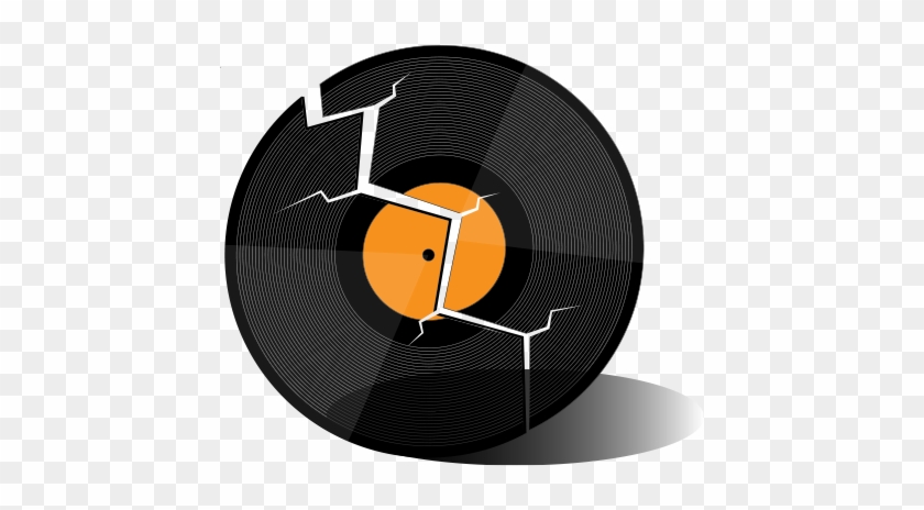 Broken Record Png - Vectores De Dj Png Clipart #30160