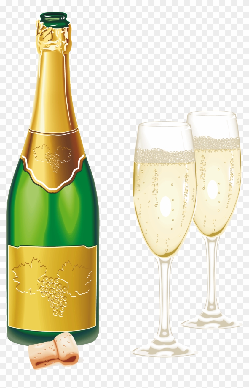 Champagne Png - Champagne And Glasses Png Clipart #30197