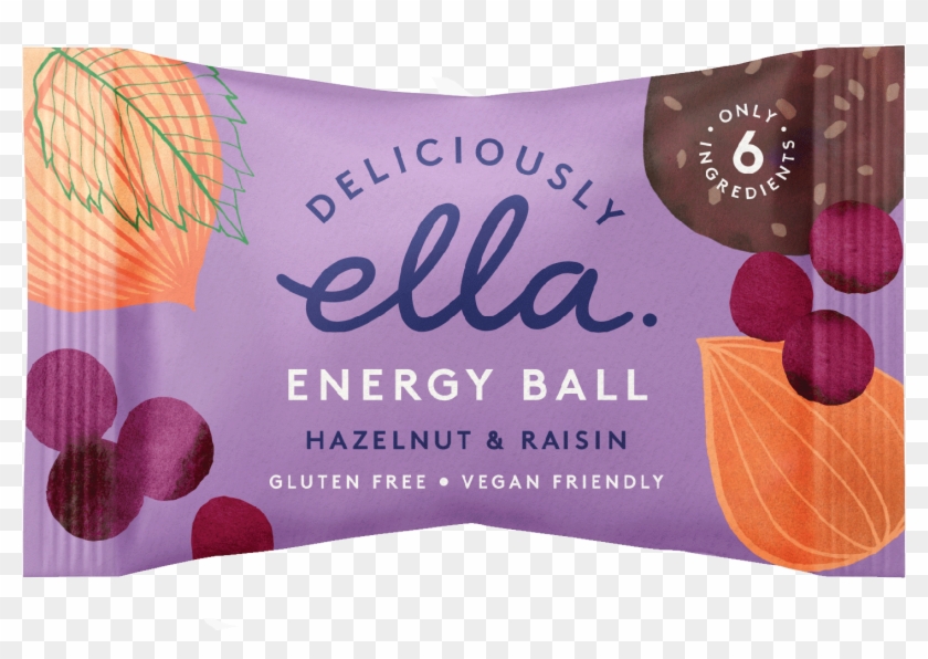 Deliciously Ella Hazelnut & Raisin Energy Ball X - Deliciously Ella Energy Balls Clipart
