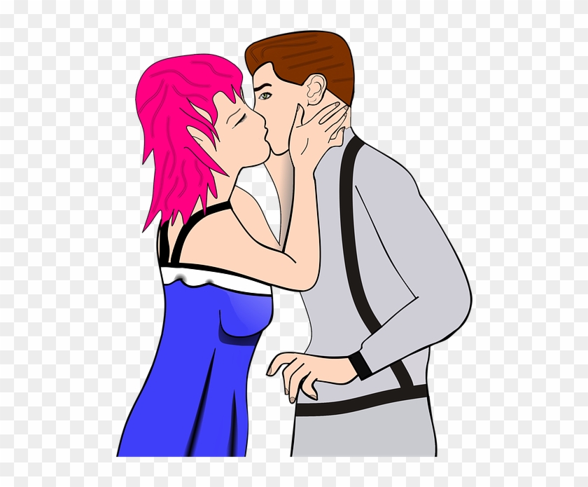 Kissing Clipart Smooch - French Kiss Kaise Hota - Png Download