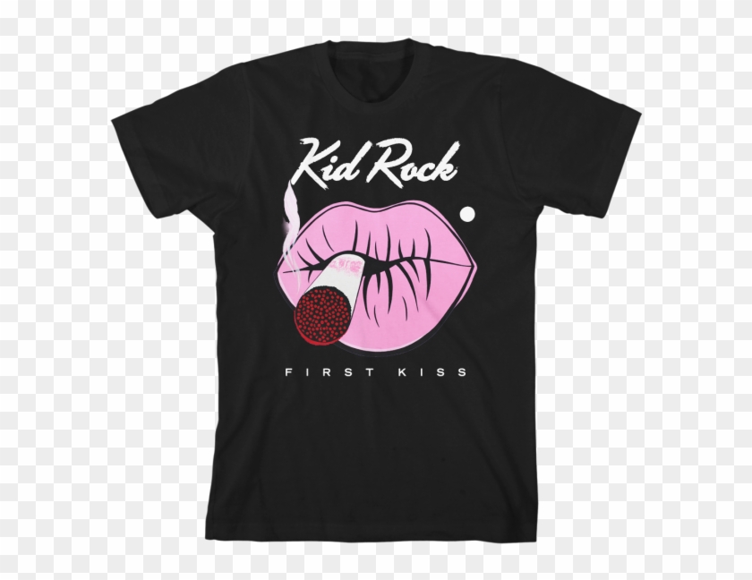 Kid Rock First Kiss Lips Unisex T-shirt - Green Day Tour Shirt 2017 Clipart #30414