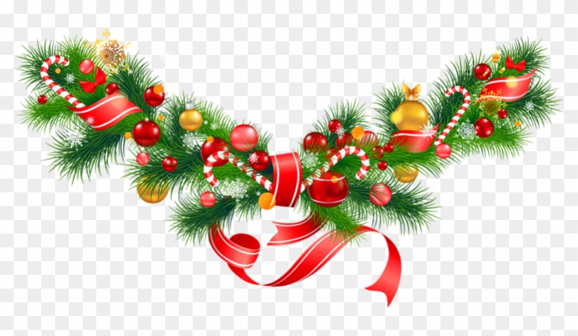 Christmas Garland Border Png - Christmas Decorations Clipart Png Transparent Png