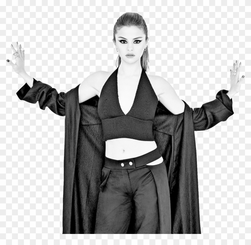 Selena Gomez Black And White Png Image - Selena Gomez 2013 Photoshoot Clipart