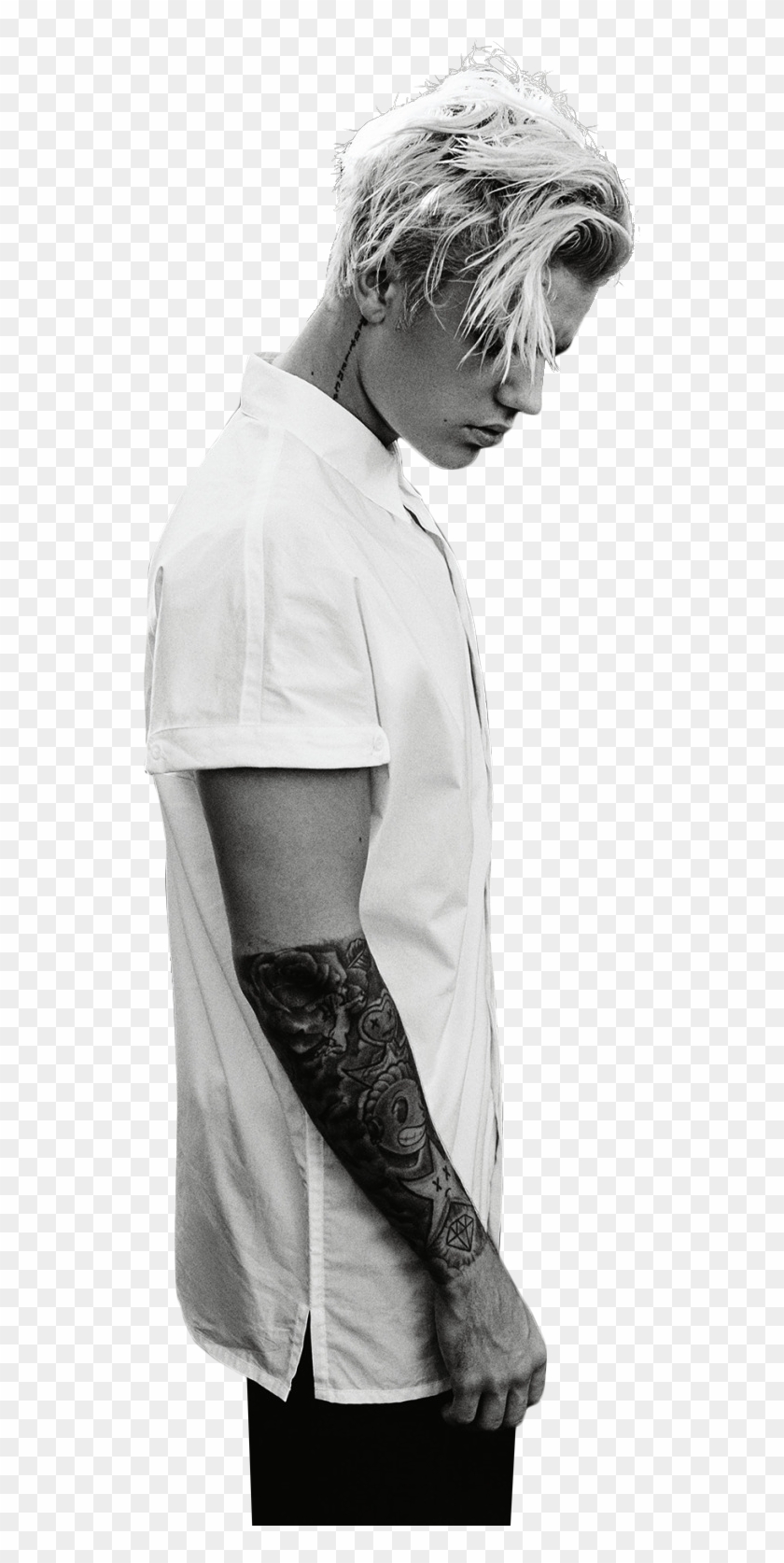 Justin Bieber Black And White Png Image - Justin Bieber Black And White Clipart #30675