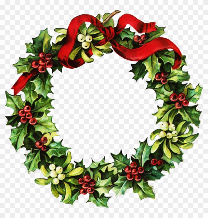 Christmas Garland Clip Art Christmas Garland Clipart - Round Christmas Wreath Clipart - Png Download