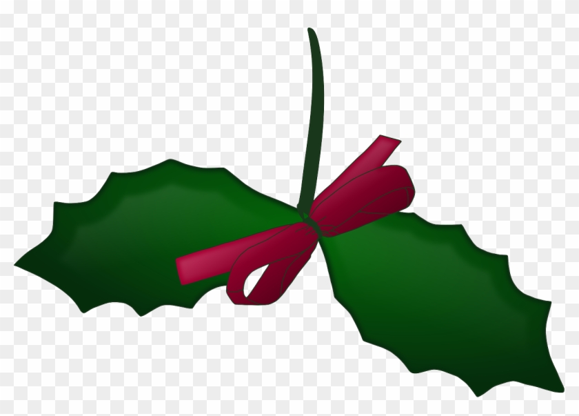 Graphics Of Christmas Wreaths And Holly Sprigs - Azevinho Natal Png Clipart