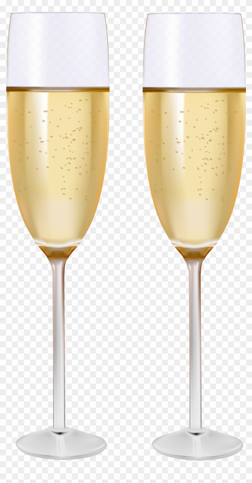Two Glasses Of Champagne Png Clipart - Clipart Png Champagne Glass Transparent Png