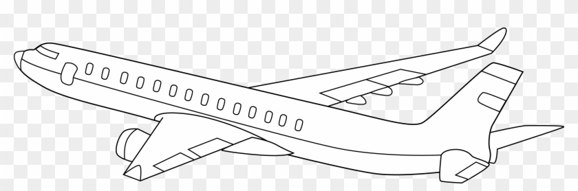 Airplane Clipart Black Background - Aeroplane On Black Background - Png Download